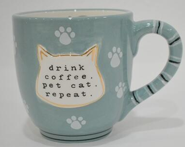 MUG, DRINK COFFEE PET CAT